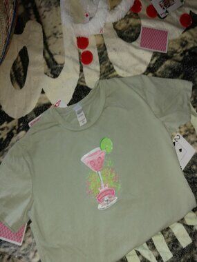 Margarita Divarita Ladies Baby Tee Lg NWOT